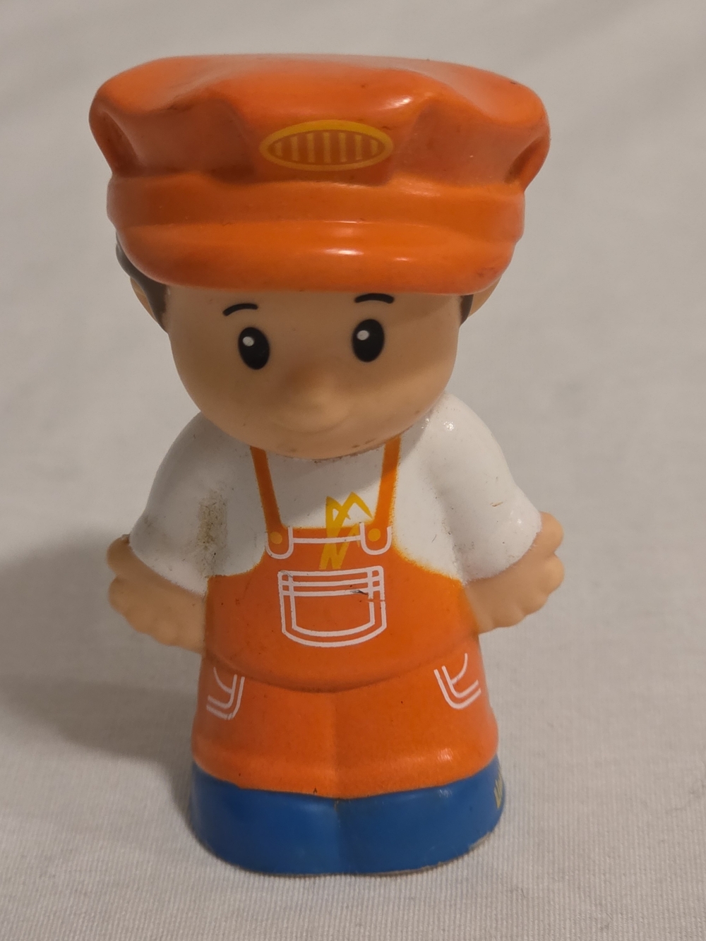 Fisher Price Little People Train Conductor Boy Engineer Orange Figure 03/16TLB